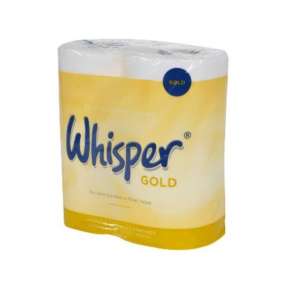 [MPKRWGOLDN] TOILET ROLL WHISPER GOLD 3-PLY WHITE (170 SHEETS) X 40