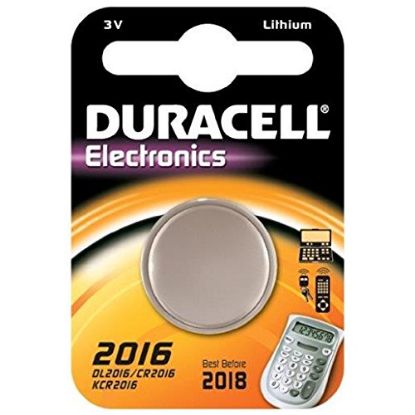[MPMWBAT02H] Battery Button Cell Dl2016/Cr2016 (Duracell) 3V Lithium X1
