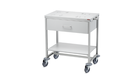 [MPS2403] Trolley (Seca) Baby Scales With 2 Braked Castors, Integrated Drawer And Shelf