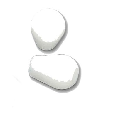 [MPAW90.01.000/15] Stethoscope Ear Tips Aw Hard White x 1 Pair
