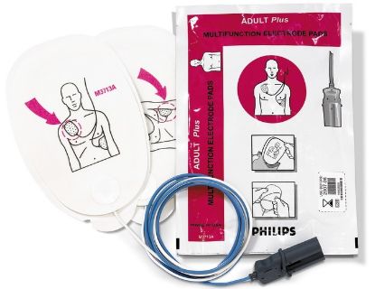 [MPLA989803158211] Defib Pads Heartstart Adult+ For Models Fr & Fr2 x 1 Pair