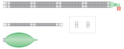 [MPIS2011] Breathing System (Circle) With 2.0Ltr Bag 2.4M Length x 14