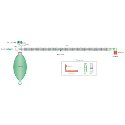 [MPIS2115-SINGLE] Breathing System Mapleson D X1 The Bain System 1.6M