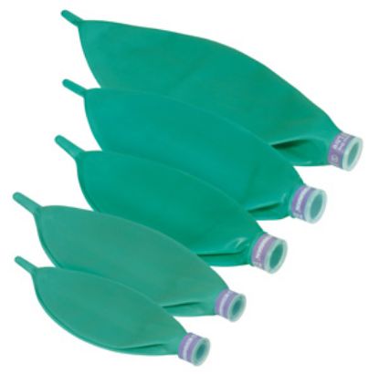 [MPIS2811] Bag Reservoir Rebreathing 1Ltr 15F Neck Green Latex Free X10