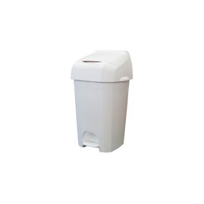 [MPHSD250319A] Bin Nappy Pedal Bin 60 Litre White