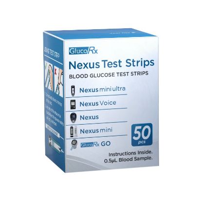 [MPGXTES01A] Test Strips Nexus Glucorx x 50
