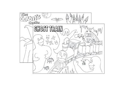 [MPDDPMP025] Colouring Pads (Unodent) Spooky x 100 Sheets
