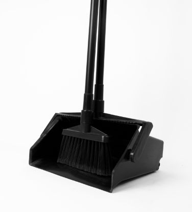 [MPSY992133] Brush & Pan Set Long Handle Black