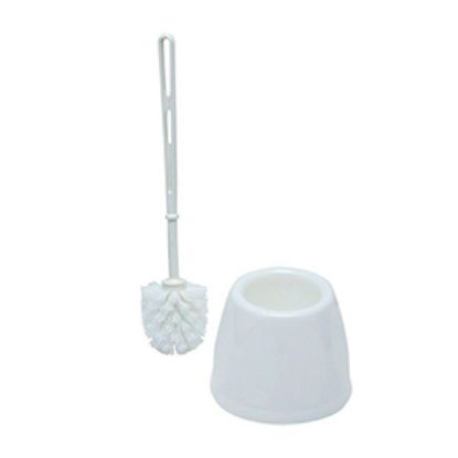 [MPKHTOILETBH] Toilet Brush & Holder White Plastic