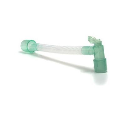 [MPIS3508000] Catheter Mount Flexible Fixed Elbow 22F Fliptop Cap 7.6mm 22M/15F 170mm x 50