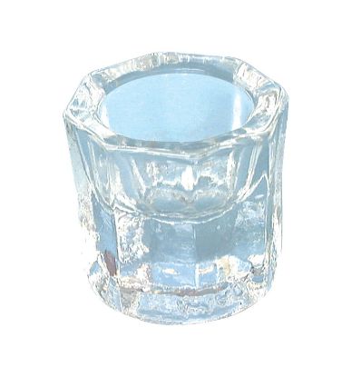 [MPDDYMD009] Dappens Pots (Unodent) Glass Clear Autoclavable x 1