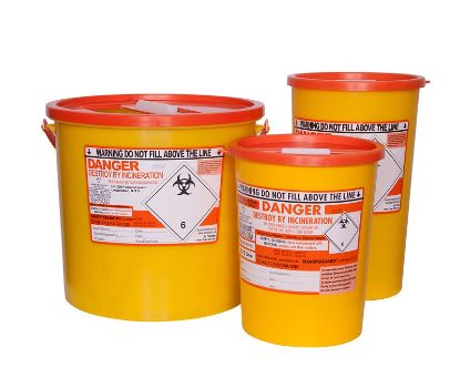 [MPDLDD509OL] Sharps Bin + Lid 0.6 Litre Orange
