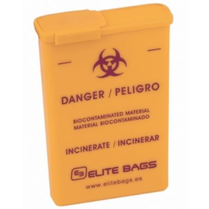 [MPDLDD442OL] Sharps Bin + Lid Pocket Sized 0.5 Litre Orange