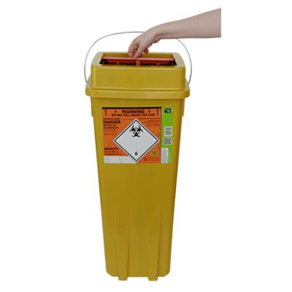 [MPDLDD540OLR] Sharps Bin + Lid 35 Litre Eco Orange Theatre Plus x 1