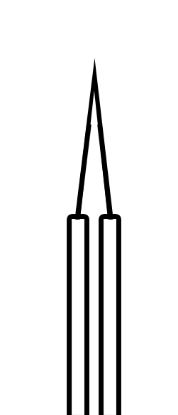 [MPR1SEJA211S] Cautery Eye Burner Ophthalmic Light Duty 2.5cm Tip Straight (S - Pointed Wire Cutter) Single Use x 5